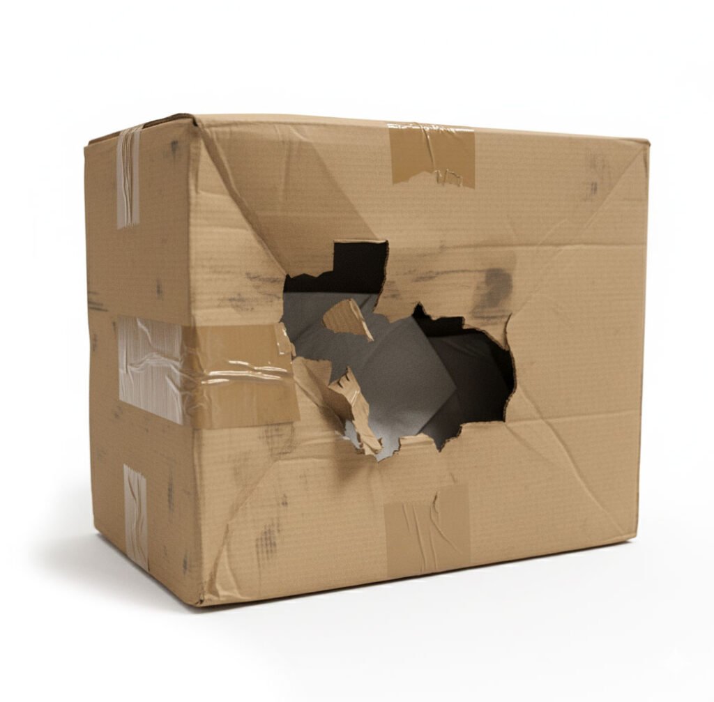 damaged box